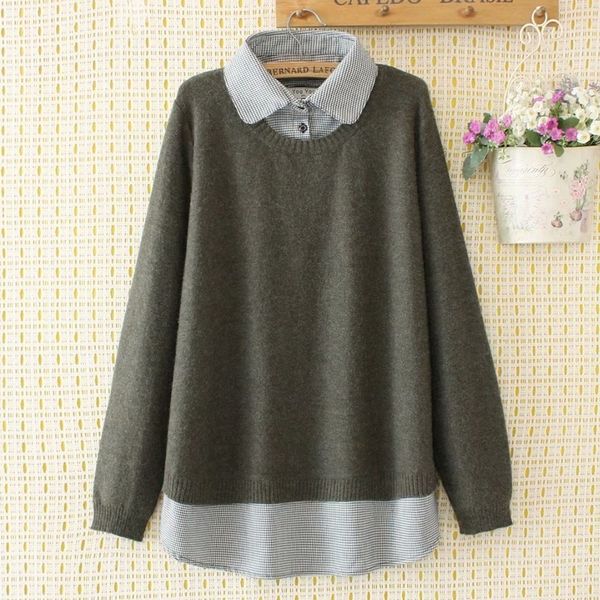 fake plus black size two sweater pieces large female casual sweaters outerwear lzbl, White;black
fake plus black size two sweater pieces large female casual sweaters outerwear lzbl, White;black
