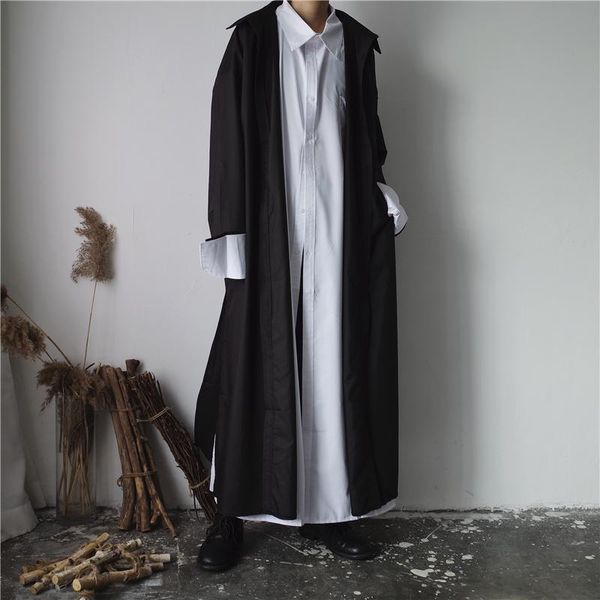 men's casual shirts 2021 design dark black loose super long sweeping shirt -5xl a plus-size catwalk dress, White;black
men's casual shirts 2021 design dark black loose super long sweeping shirt -5xl a plus-size catwalk dress, White;black