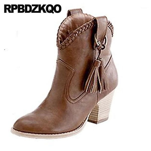 boots brown shoes women pointed toe ankle chunky tassel 13 45 fringe high heel western cowboy vintage 12 44 big size cowgirl1, Black
boots brown shoes women pointed toe ankle chunky tassel 13 45 fringe high heel western cowboy vintage 12 44 big size cowgirl1, Black