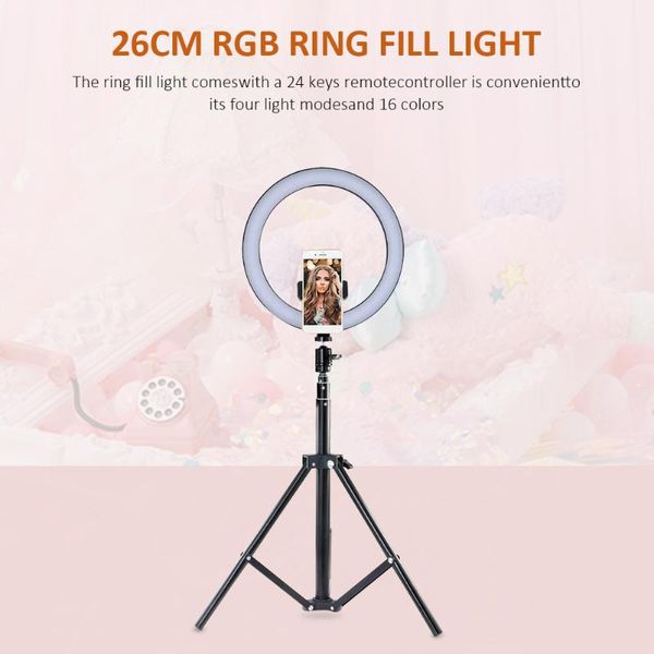 10 inch rgb led selfie ring light usb phone video p camera light with tripod online live broadcast and pgraphy supplies
10 inch rgb led selfie ring light usb phone video p camera light with tripod online live broadcast and pgraphy supplies