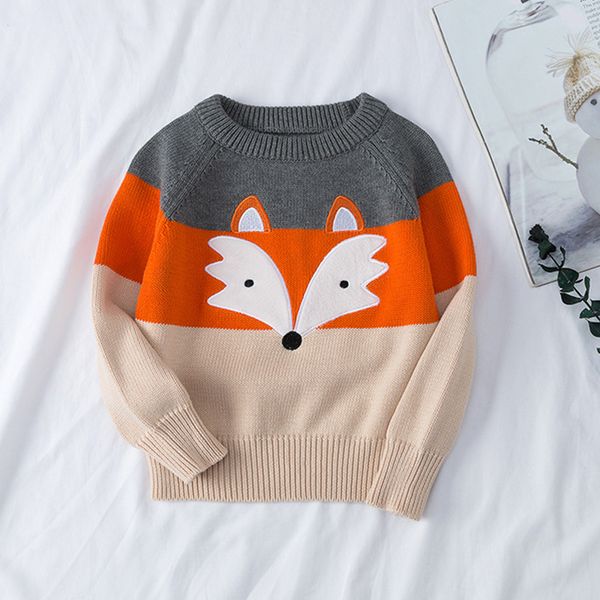 children's sweater embroidery cartoon fox pullover sweater autumn winter cotton kids clothes baby girls boys knitted sweater, Blue
children's sweater embroidery cartoon fox pullover sweater autumn winter cotton kids clothes baby girls boys knitted sweater, Blue
