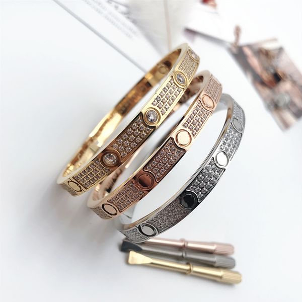 luxury full diamond stainless steel bracelet fashion womens mens designer love iced out bracelets cuff bangles screwdriver jewelry, Black
luxury full diamond stainless steel bracelet fashion womens mens designer love iced out bracelets cuff bangles screwdriver jewelry, Black