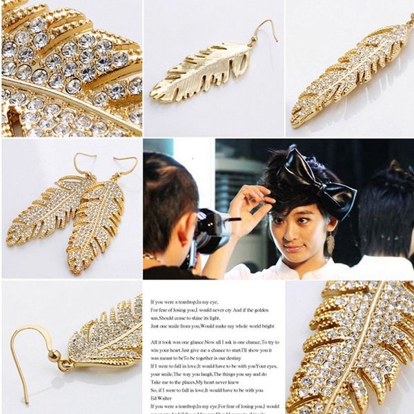 crystal leaf love wings bohemian fashion feather pendant link chain necklace or earrins women valentine's day gifts, Silver
crystal leaf love wings bohemian fashion feather pendant link chain necklace or earrins women valentine's day gifts, Silver
