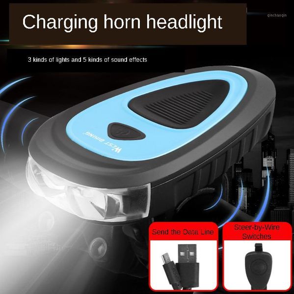 bicycle headlight mountain bike single lamp strong light night riding with horn charging riding equipment accessories1
bicycle headlight mountain bike single lamp strong light night riding with horn charging riding equipment accessories1
