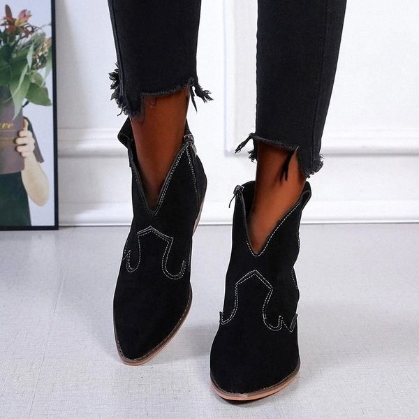 cootelili women nakle boots keep warm shoes mid heel pointed toe boots for woman fashion zip shoes botas mujer plus size 42 43 #4o37, Black
cootelili women nakle boots keep warm shoes mid heel pointed toe boots for woman fashion zip shoes botas mujer plus size 42 43 #4o37, Black