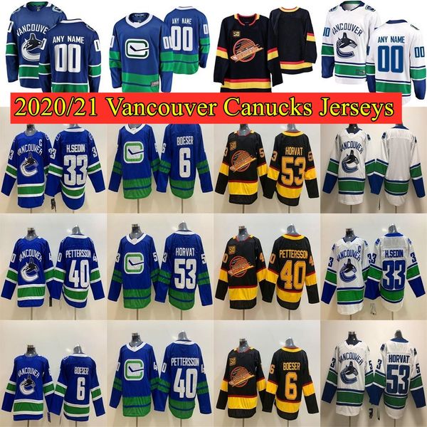 #40 elias pettersson #43 quinn hughes #6 brock boeser #53 bo horvat 33 henrik sedin 10 pavel bure hockey jerseys, Black;red
#40 elias pettersson #43 quinn hughes #6 brock boeser #53 bo horvat 33 henrik sedin 10 pavel bure hockey jerseys, Black;red