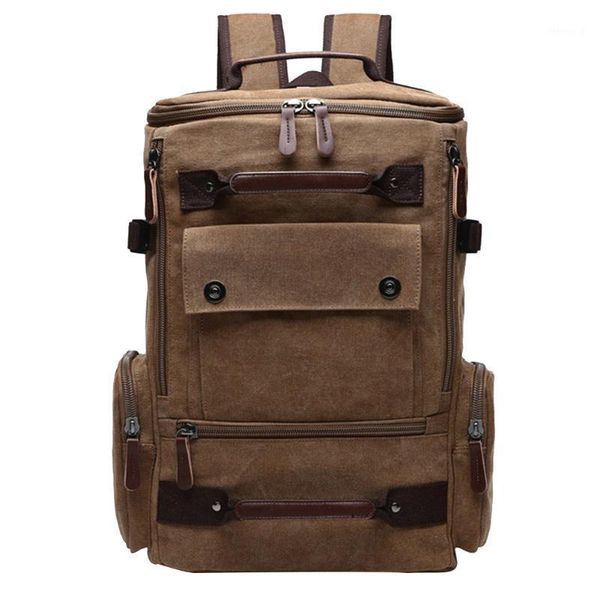 men lapzipper closure multi pocket students travel canvas with button handle backpack camping large capacity casual1
men lapzipper closure multi pocket students travel canvas with button handle backpack camping large capacity casual1