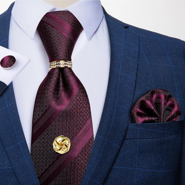 men's tie 8cm 100% silk burgundy red striped necktie pocket square cufflinks set business wedding formal necktie for men dibangu, Black;gray
men's tie 8cm 100% silk burgundy red striped necktie pocket square cufflinks set business wedding formal necktie for men dibangu, Black;gray
