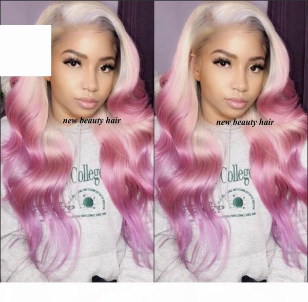 synthetic ombre lace front wigs pink color heat resistant hair 26 inch long body wave females cosplay wigs, Black
synthetic ombre lace front wigs pink color heat resistant hair 26 inch long body wave females cosplay wigs, Black
