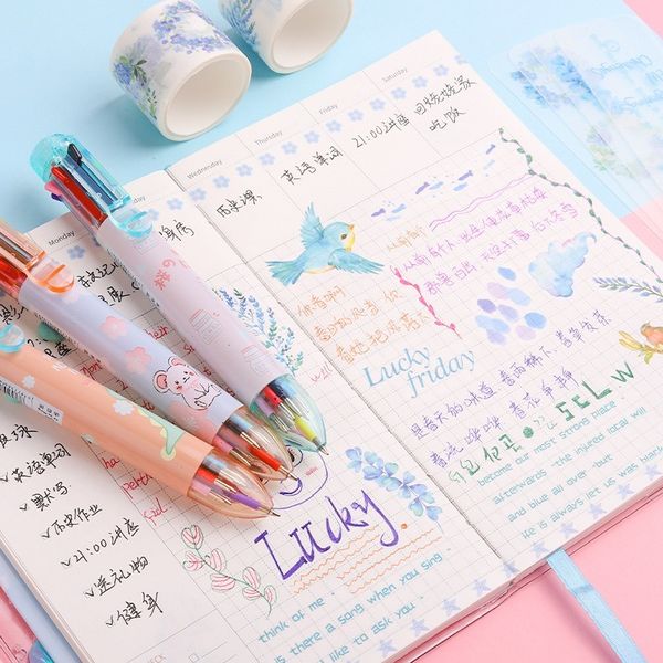 1pcs 8 color ballpoint pens cartoon bear multicolor pen 0.5mm color ink ball pen for writing marking school office supplies
1pcs 8 color ballpoint pens cartoon bear multicolor pen 0.5mm color ink ball pen for writing marking school office supplies