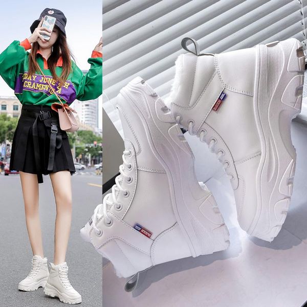 2021 ladies winter plush warm boots thick-soled non-slip waterproof snow boots wear-resistant high-quality casual shoes, Black
2021 ladies winter plush warm boots thick-soled non-slip waterproof snow boots wear-resistant high-quality casual shoes, Black