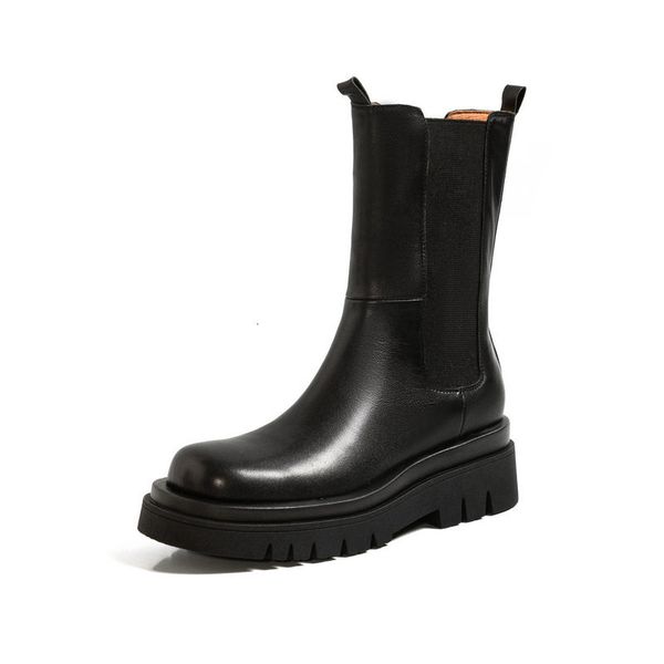 2021 new genuine leather mid calf women boots round toe chunky heels autumn winter casual office shoes woman tbuj, Black
2021 new genuine leather mid calf women boots round toe chunky heels autumn winter casual office shoes woman tbuj, Black