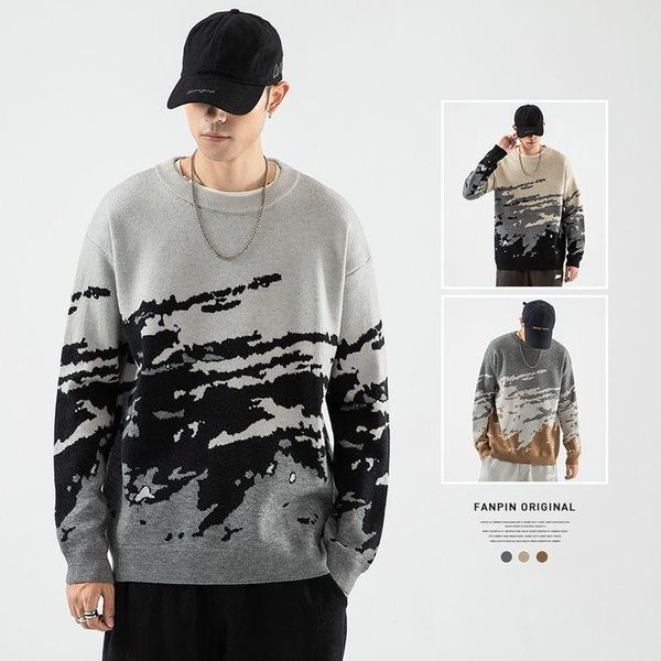 autumn winter o-neck sweater men's printed chinese ink painting oversize long sleeve sweater street fashion slim pullovers, White;black
autumn winter o-neck sweater men's printed chinese ink painting oversize long sleeve sweater street fashion slim pullovers, White;black