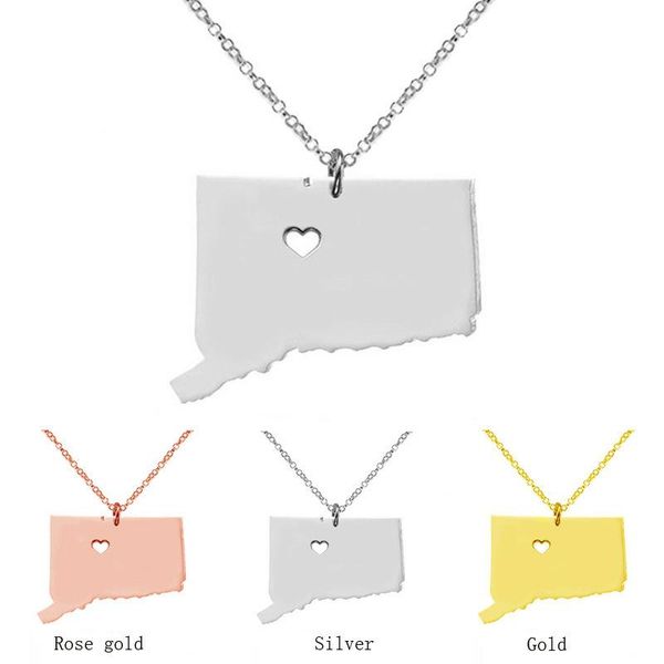 pendant necklaces necklace american usa state ct connecticut home is where the heart jewelry gift for women, Silver
pendant necklaces necklace american usa state ct connecticut home is where the heart jewelry gift for women, Silver