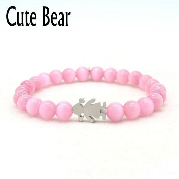 cute bear brand new women bracelet pink cat eye stone bracelet stainless steel little boy and girl beaded charm jewelry1, Golden;silver
cute bear brand new women bracelet pink cat eye stone bracelet stainless steel little boy and girl beaded charm jewelry1, Golden;silver