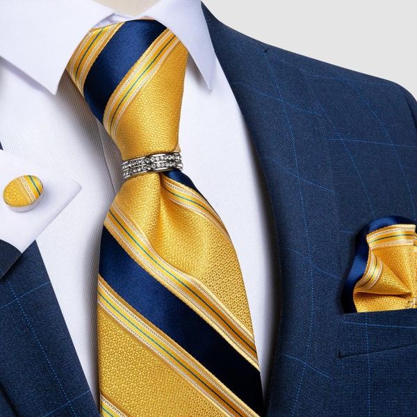 bow ties 100% silk blue striped yellow men's tie pocket square set fashion business party necktie with ring shirt accessories dibangu, Black;gray
bow ties 100% silk blue striped yellow men's tie pocket square set fashion business party necktie with ring shirt accessories dibangu, Black;gray