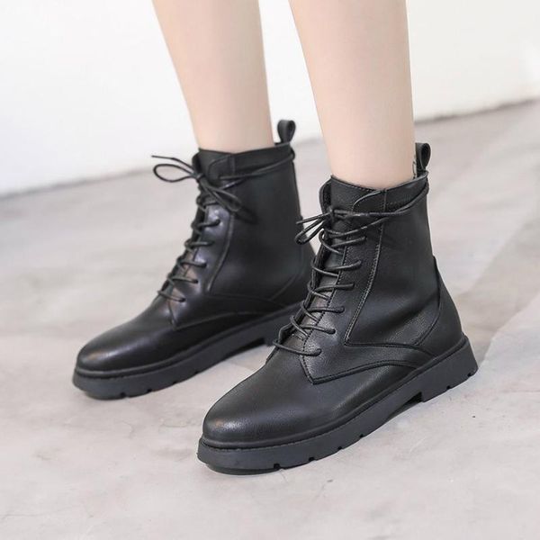 boots england style women casual motorcycle lace-up platform shoes genuine leather boot ladies ankle botas mujer botines femme, Black
boots england style women casual motorcycle lace-up platform shoes genuine leather boot ladies ankle botas mujer botines femme, Black