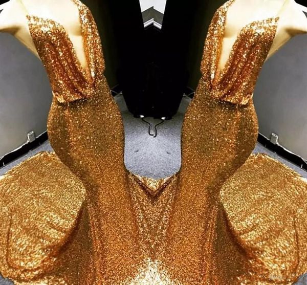 2021 gold mermaid prom dresses sparkly sequined deep v neck dubai celebrity evening gowns formal womens wear, Black
2021 gold mermaid prom dresses sparkly sequined deep v neck dubai celebrity evening gowns formal womens wear, Black