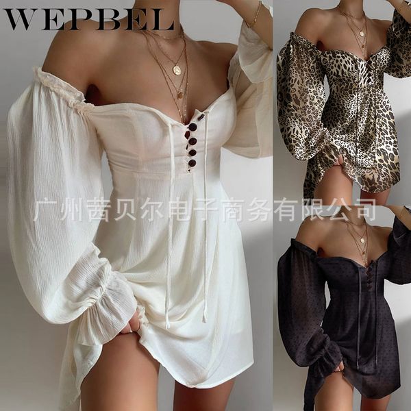 women off shoulder button mini dress casual long lantern sleeve v neck drawstring dress party dress q1210, Black;gray
women off shoulder button mini dress casual long lantern sleeve v neck drawstring dress party dress q1210, Black;gray