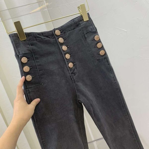 net red wang waist shows thin and high slim fit jeans women's early autumn straight leg tight pants, Blue
net red wang waist shows thin and high slim fit jeans women's early autumn straight leg tight pants, Blue