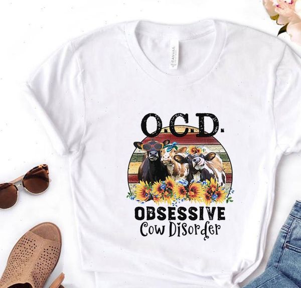 ocd obsessive cow disorder sunflower print women tshirt cotton casual funny t shirt gift for lady yong girl tee pm 153, White
ocd obsessive cow disorder sunflower print women tshirt cotton casual funny t shirt gift for lady yong girl tee pm 153, White