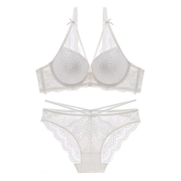 french lace underwear deep v close small breast thickened upper bra set c1211, Black;white
french lace underwear deep v close small breast thickened upper bra set c1211, Black;white
