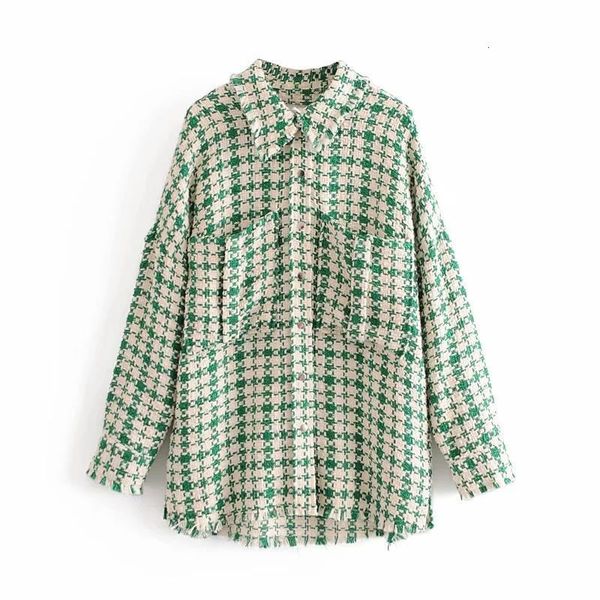 vintage chic green plaid pockets tweed jackets women fashion side open turn-down collar coats female outerwear, Black;brown
vintage chic green plaid pockets tweed jackets women fashion side open turn-down collar coats female outerwear, Black;brown