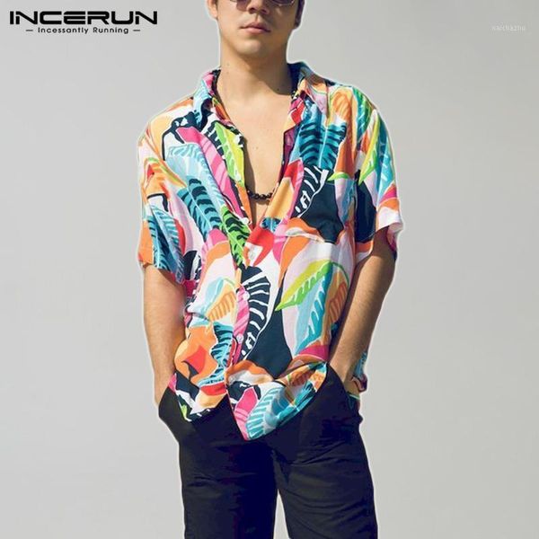 men hawaiian shirt printing short sleeve breathable lapel button casual blouse summer beach vacation streetwear camisa incerun1, White;black
men hawaiian shirt printing short sleeve breathable lapel button casual blouse summer beach vacation streetwear camisa incerun1, White;black