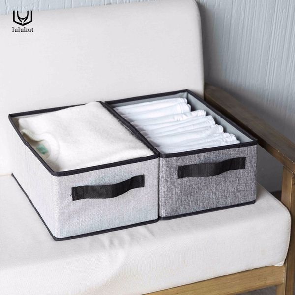 luluhut new washable folding clothes foldable underwear socks bra container cotton liene shirts storage box q1201
luluhut new washable folding clothes foldable underwear socks bra container cotton liene shirts storage box q1201