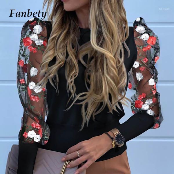 lady embroidery lantern sheer mesh sleeve blouse shirts women autumn polka dot print blusa pullovers elegant see through 1, White
lady embroidery lantern sheer mesh sleeve blouse shirts women autumn polka dot print blusa pullovers elegant see through 1, White