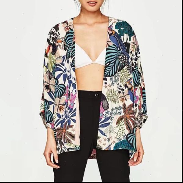 fashion women chiffon kimono cardigan harajuku printed open front holiday loose casual thin blouse beachwear cover ups 2021, White
fashion women chiffon kimono cardigan harajuku printed open front holiday loose casual thin blouse beachwear cover ups 2021, White