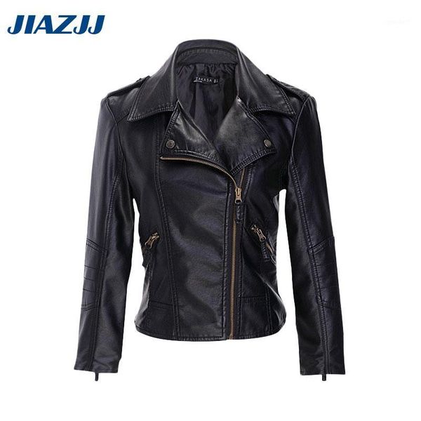 women's leather & faux 2021 women large size jackets pu short motorcycle jacket zipper pockets punk coat ladies casaco autumn wint, Black
women's leather & faux 2021 women large size jackets pu short motorcycle jacket zipper pockets punk coat ladies casaco autumn wint, Black