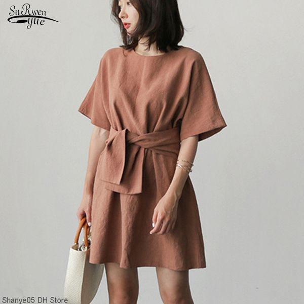 summer dress pullover o neck women dress cotton casual loose solid short sleeve women knee-length dresses vestidos 8791 50 y200828, Black;gray
summer dress pullover o neck women dress cotton casual loose solid short sleeve women knee-length dresses vestidos 8791 50 y200828, Black;gray