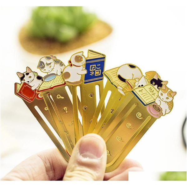 1 pcs bookmark cartoon pottering cat book mark book markers kittens metal bookmark book school office supplies stationery ynobk
1 pcs bookmark cartoon pottering cat book mark book markers kittens metal bookmark book school office supplies stationery ynobk