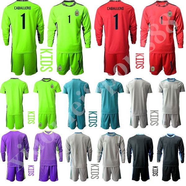 new 2020 goalkeeper kids kit child youth argentina long sleeve goaliero soccer jersey set sergio romero 1 willy caballe football shirt kits, Black
new 2020 goalkeeper kids kit child youth argentina long sleeve goaliero soccer jersey set sergio romero 1 willy caballe football shirt kits, Black