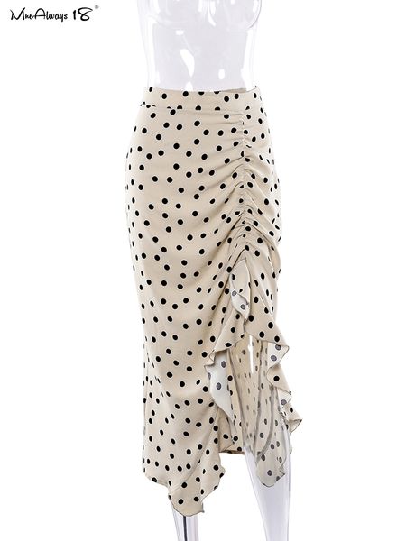 mnealways18 ruffle long skirt women polka dot split summer skirt 2020 high waist asymmetry khaki print skirt office fashion q1217, Black
mnealways18 ruffle long skirt women polka dot split summer skirt 2020 high waist asymmetry khaki print skirt office fashion q1217, Black