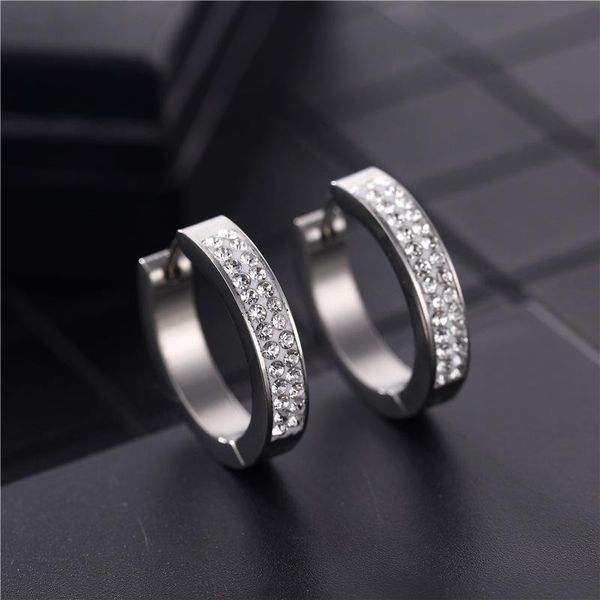 stud stainless steel inlaid crystal round earrings for men and women korean fashion metal geometric clip on ears gift accessories, Golden;silver
stud stainless steel inlaid crystal round earrings for men and women korean fashion metal geometric clip on ears gift accessories, Golden;silver