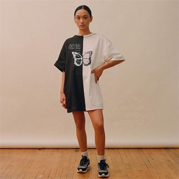 rockmore plus size tshirts women contrast color butterfly print streetwear t-shirts ladies short sleeve o-neck harajuku shirts q1217, White
rockmore plus size tshirts women contrast color butterfly print streetwear t-shirts ladies short sleeve o-neck harajuku shirts q1217, White