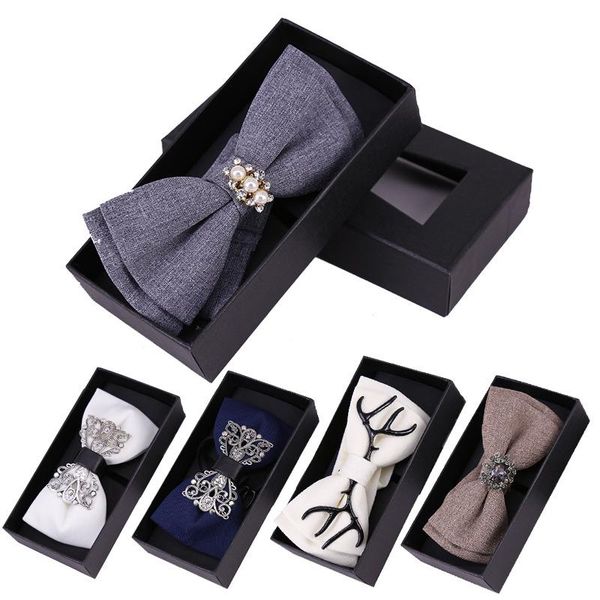 bow ties crystal metal accessories tie men's dress wedding british bowtie male jewelry (this price includes gift box), Black;gray
bow ties crystal metal accessories tie men's dress wedding british bowtie male jewelry (this price includes gift box), Black;gray