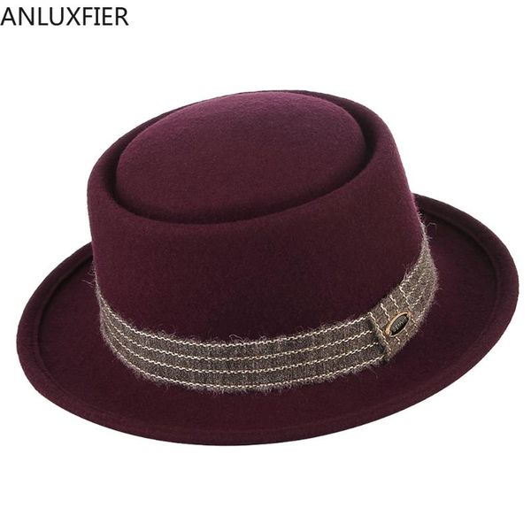 wide brim hats h7211 winter men wool fedoras hat male british striped decoration fedora cap dome elegant fashion party, Blue;gray
wide brim hats h7211 winter men wool fedoras hat male british striped decoration fedora cap dome elegant fashion party, Blue;gray