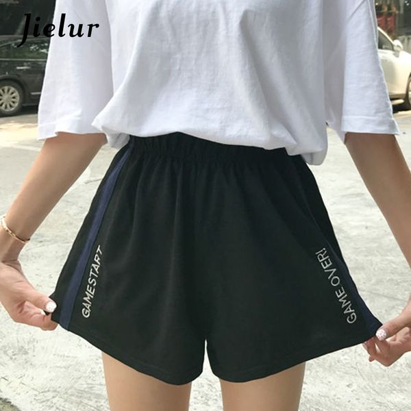 jielur side stripe letters embroidery elastic waist loose shorts feminino m-xxl shorts women summer black spodenki damskie y200403, White;black
jielur side stripe letters embroidery elastic waist loose shorts feminino m-xxl shorts women summer black spodenki damskie y200403, White;black