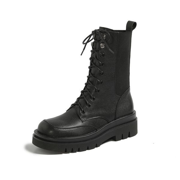 2021 new genuine leather block heel ankle boots autumn winter cross tied for women party shoes woman size 43 xa59, Black
2021 new genuine leather block heel ankle boots autumn winter cross tied for women party shoes woman size 43 xa59, Black