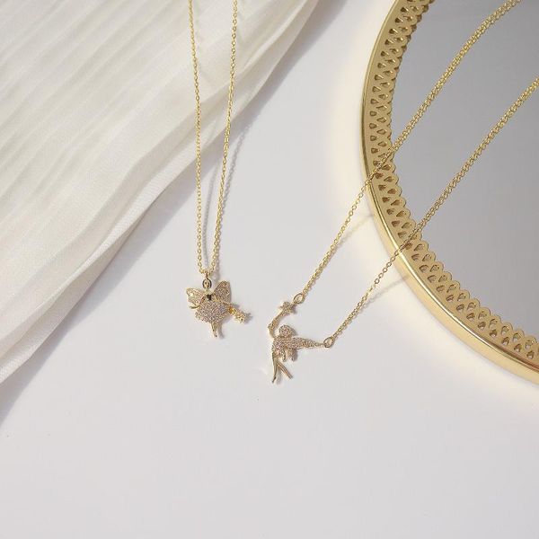14k real gold plated cz cubic zircon angel pendant&necklaces for women delicate jewelry crystal chain necklaces, Silver
14k real gold plated cz cubic zircon angel pendant&necklaces for women delicate jewelry crystal chain necklaces, Silver