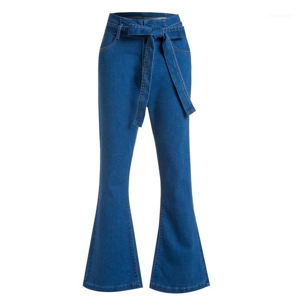nice tie waist flare jeans denim women trousers vintage wide leg jeans high waist pants slim fit belted stretchy1, Blue 
nice tie waist flare jeans denim women trousers vintage wide leg jeans high waist pants slim fit belted stretchy1, Blue