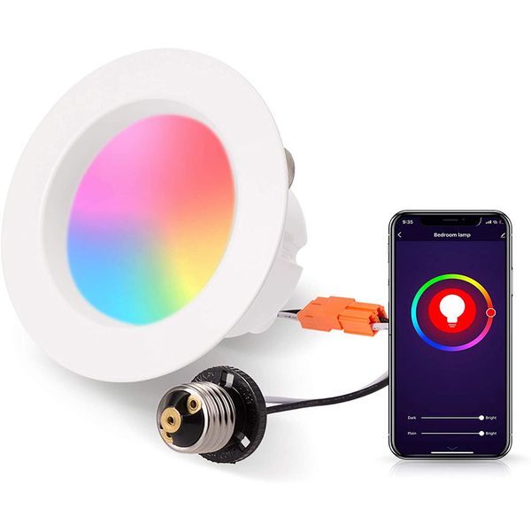 smart recessed lighting,wifi led recessed downlight, dimmable 2700k-6000k rgb e26 base smart led ceiling light work with alexa google home
smart recessed lighting,wifi led recessed downlight, dimmable 2700k-6000k rgb e26 base smart led ceiling light work with alexa google home