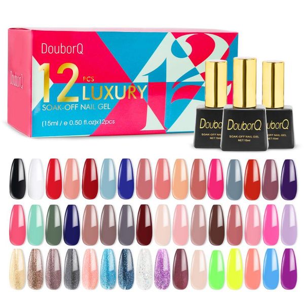 nail gel douborq 12pcs polish set soak off varnishes kit selling colors base coat lacquers, Red;pink
nail gel douborq 12pcs polish set soak off varnishes kit selling colors base coat lacquers, Red;pink