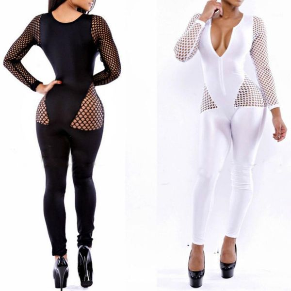 women's jumpsuits & rompers muxu black transparent long sleeve bodysuit womens jumpsuit one piece body femme clothing v neck combishort, Black;white
women's jumpsuits & rompers muxu black transparent long sleeve bodysuit womens jumpsuit one piece body femme clothing v neck combishort, Black;white