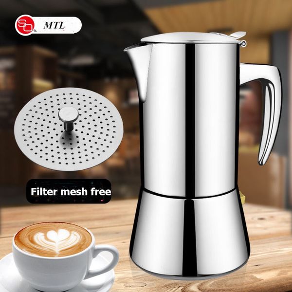 geyser induction cooker 300ml 304 stainless steel espresso maker coffee pot moka italian machine q1218
geyser induction cooker 300ml 304 stainless steel espresso maker coffee pot moka italian machine q1218