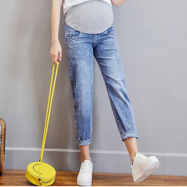 2020 spring autumn fashion maternity jeans for pregnant women pregnant pants elastic waist belly loose pregnancy clothes, White
2020 spring autumn fashion maternity jeans for pregnant women pregnant pants elastic waist belly loose pregnancy clothes, White