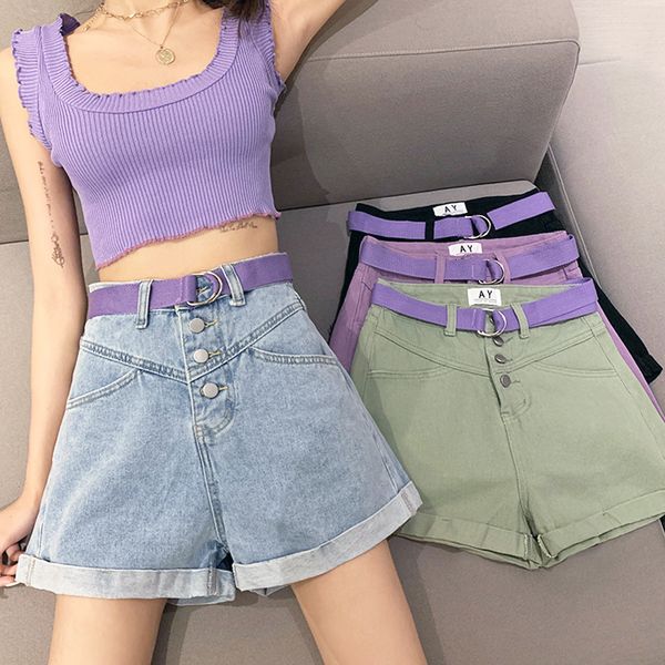2021 for women summer raiow loose single-breasted denim pants casual a-line shorts vjez, Blue
2021 for women summer raiow loose single-breasted denim pants casual a-line shorts vjez, Blue